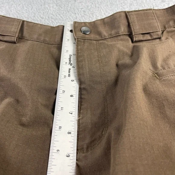 5.11 Tactical Cargo Pants Mens 38x32 Brown Ripstop Work Outdoor Trousers - Picture 5 of 10